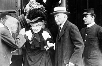 J.D. Rockefeller and wife.