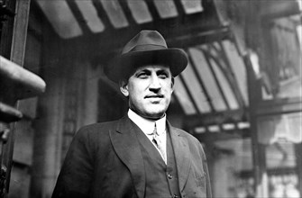 John I. Taylor, 1911 Red Sox owner, at League Meetings, Waldort Astoria Hotel, NYC (baseball).
