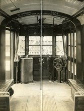 Inside View of Trolley Car 1927 .