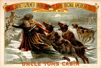Uncle Tom's cabin poster circa 1881.