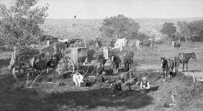 Mess scene on 'round up'  1887-1892.