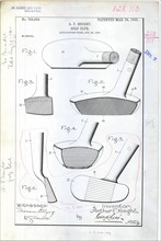 Patent Drawing for A. F. Knight's Golf Club 1903.