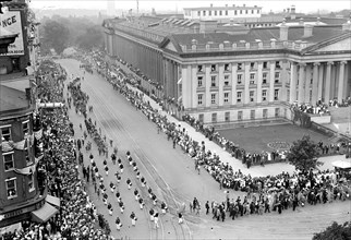 Confederate Reunion: Confederate Reunion Parade in Washington D.C. circa 1917.