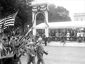 Confederate Reunion: Parade Reviewing stand circa 1917.
