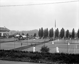 1917 Photo of Columbia Country Club - Columbia Country Club Tennis Courts.