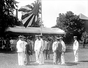 Japanese Mission to the United States visit the United States Naval Academy circa 1917.