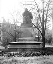 Poet Henry Wadsworth Longfellow Statue circa 1917.