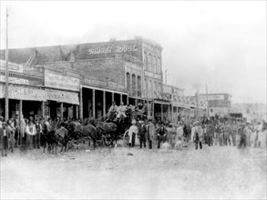 Nevada History - Wells Fargo & Co.'s Express Office, Carson St., Carson City circa 1866.