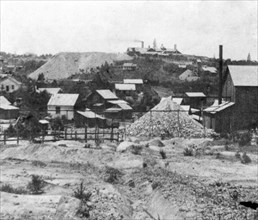 California History - Rocky Bar Quartz Mill, Grass Valley, Nevada County  circa 1866.