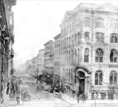 California History - Sacramento Street, East from Montgomery St., San Francisco circa 1866.
