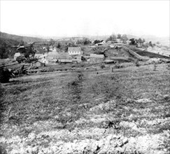 California History - Smartsville, Yuba County--Temperance Hill circa 1866 .