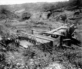 Gold Mining History - Hydraulic Mining - The Sand Box circa 1866.