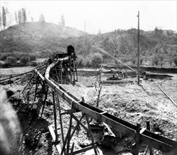 California History - Placer Mining at Volcano, Amador County circa 1866 .