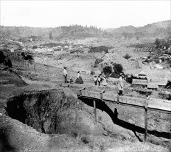 California History - Town of Volcano and Valley, Amador County circa 1866.