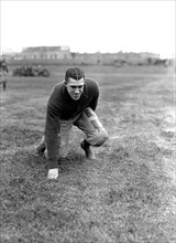 Football Captain Edward Mahon of the Howard University Football Team circa 1917.
