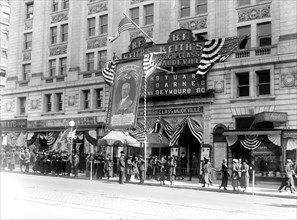 Washington D.C. History - Keith's Theater Welcome Home for Woodrow Wilson circa 1919.