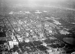 Washington D.C. History - Aerial view of Washington D.C. circa 1919 .