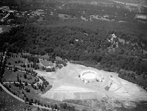 Washington D.C. History - Arlington National Cemetery aerial view circa 1919 .