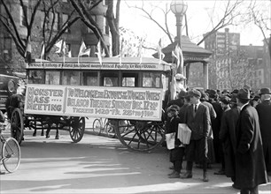 Woman Suffrage Movement - Woman Suffrage Bus circa 1919 .