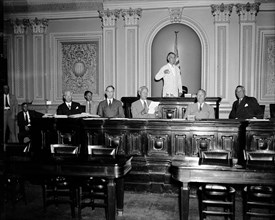 Senator Key Pittman, President Pro Tem (standing) circa 1937.