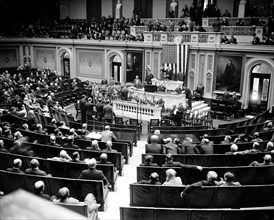 U.S. House of Representatives in session circa 1937 or 1938.