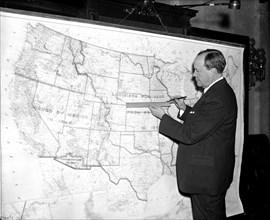 Senator Robert Bulkley, D. of Ohio introduced a bill authorizing a bond issue of $2,000,000,000 to begin construction of a national system of ten superhighways circa 1938.