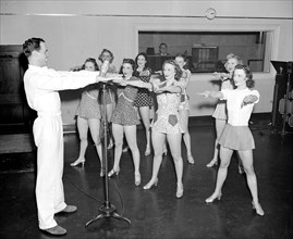 NBC Girls Dancing Class circa 1938 or 1939 .