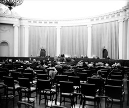 Empty Ways & Means Committee room, House Office Building circa 1939 .
