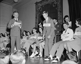 Children participating in the Courier-Journal Spelling Bee, 1940.