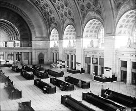 Union Station, interior - Washington D.C. circa 1936.