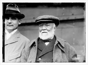 Andrew Carnegie posing for photo.
