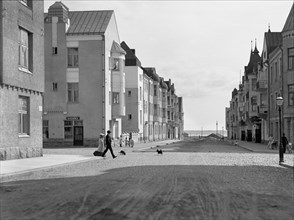 City street Helsinki 1908.