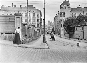 Helsinki street scene 1908.