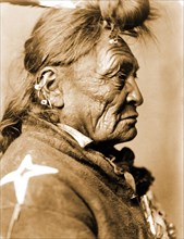 Edward S. Curtis Native American Indians - Hoop On the Forehead, Crow Indian circa 1908.