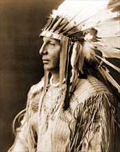 Edward S. Curtis Native American Indians - White Shield, Arikara circa 1908.
