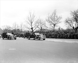 Franklin D. Roosevelt - Inauguration of Franklin D. Roosevelt. Motorcade. Washington, D.C. circa March 4, 1933.