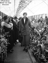 Eleanor Roosevelt at Amaryllis Show circa 1933.