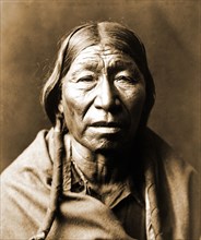Edward S. Curtis Native American Indians - Male Cheyenne Indian circa 1910.