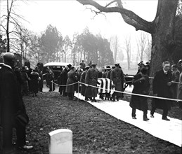 Oliver Wendell Holmes funeral procession circa March 1935.
