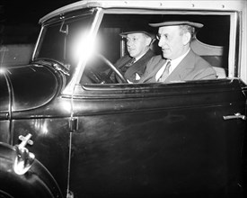 Henry Morgenthau driving automobile circa 1935.