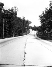 Empty road circa 1934.