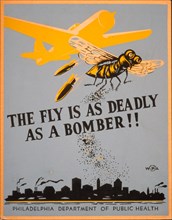 The fly is as deadly as a bomber!! circa 1941-1943.