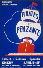 Cincinnati Federal Theatre [presents] 'Pirates of Penzance' [a] Gilbert & Sullivan operetta circa 1937.