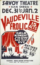 Vaudeville frolic' Gala midnight show New Year's eve : 15 acts circa 1936-1941.