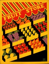 Fruit store circa 1941.