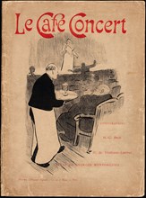 1893 Art Work -  Portfolio Cover for Le Cafe-Concert Henri-Gabriel Ibels.