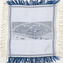 1893 Art Work -  Scarf Commemorating the World's Columbian Exposition .