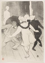 1893 Art Work -  At the Folies-Bergere: The Modesty of Monsieur Prudhomme - Henri de Toulouse-Lautrec.