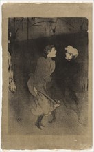 1893 Art Work -  Rehearsal at the Folies-Bergère—Emilenne D’Alençon and Mariquita - Henri de Toulouse-Lautrec.