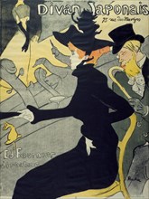 1893 Art Work -  Divan Japonais - Henri de Toulouse-Lautrec.